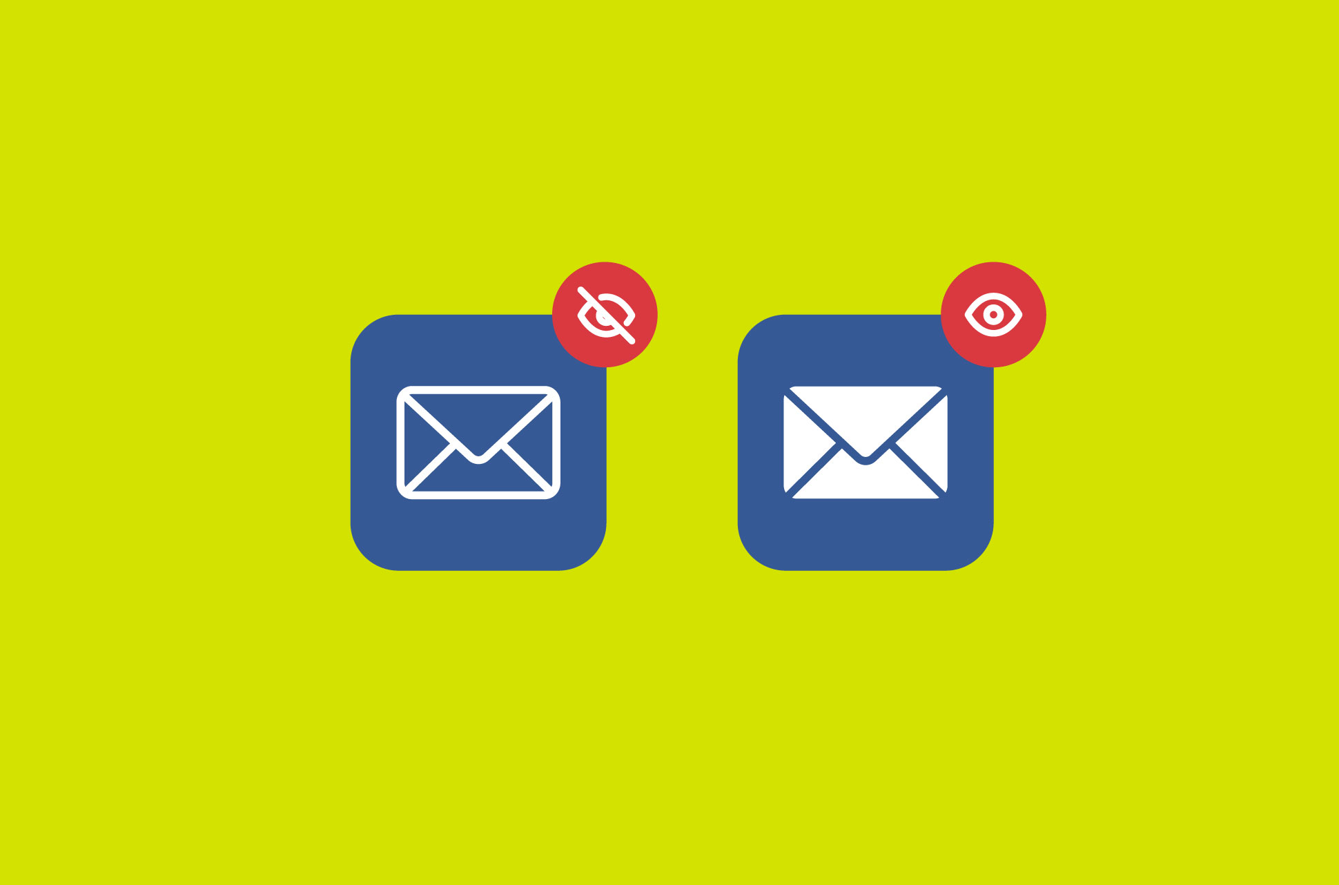 Two email icons.