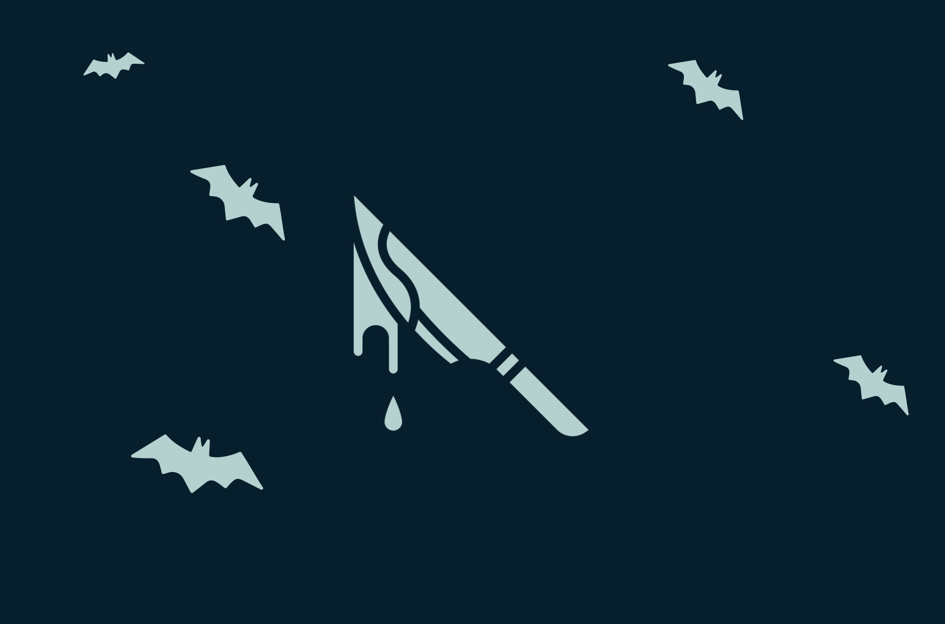 Bloody knife.