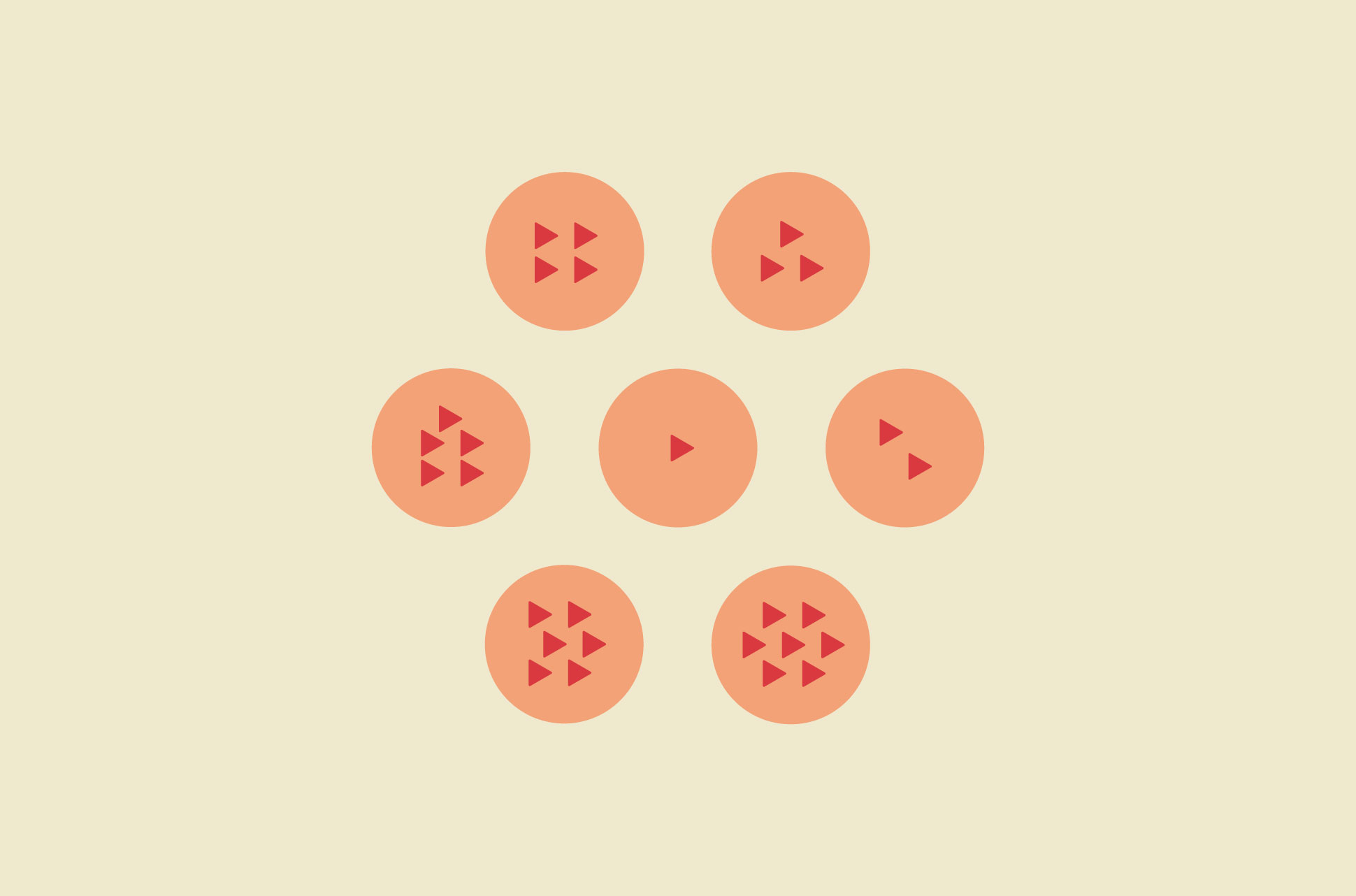 Dragon Balls with play button symbols.