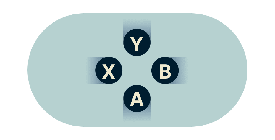 Video game buttons.